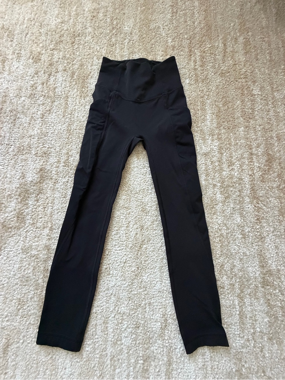 Lululemon Black High-Waist Performance Leggings with Pockets, xxs